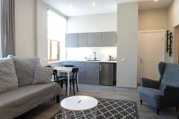 Фото номера Апартаменты с 1 спальней Апартаменты A9A (Audēju 9 apartamenti) г. Вентспилс 9