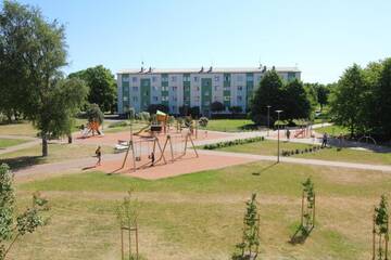 Фото номера Апартаменты с 1 спальней Апартаменты Petera Apartment г. Вентспилс 21