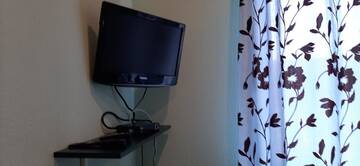 Фото номера Двухместный номер с 1 кроватью и общей ванной комнатой Апарт-отели Jūras Vilks г. Вентспилс 4